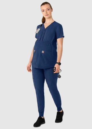 Carhartt Force Essentials Women's Henley Maternity Scrub Top