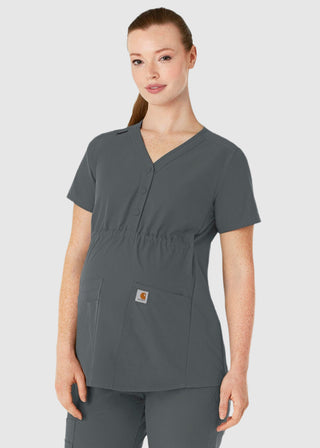 Carhartt Force Essentials Women's Henley Maternity Scrub Top