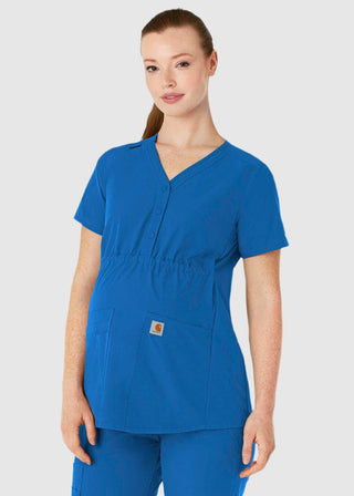 Carhartt Force Essentials Women's Henley Maternity Scrub Top