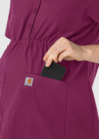 Carhartt Force Essentials Women's Henley Maternity Scrub Top