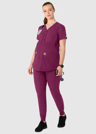 Carhartt Force Essentials Women's Henley Maternity Scrub Top
