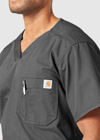 Carhartt Men's Solid Ripstop Utility Nurses Scrub Top