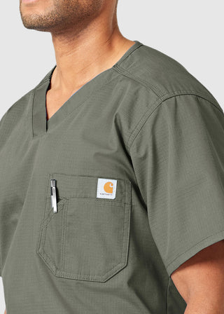 Carhartt Men's Solid Ripstop Utility Nurses Scrub Top