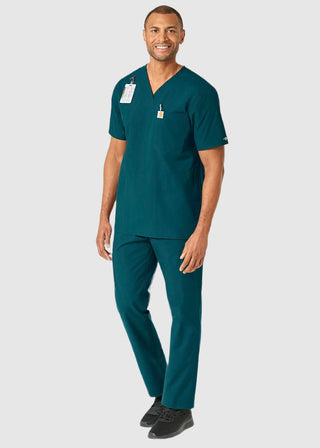 Carhartt Men's V-Neck Shirttail Scrub Top