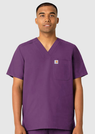 Carhartt Men's V-Neck Shirttail Scrub Top