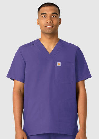 Carhartt Men's V-Neck Shirttail Scrub Top