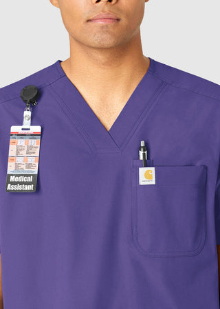 Carhartt Men's V-Neck Shirttail Scrub Top