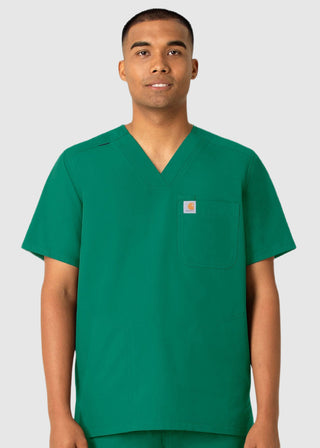 Carhartt Men's V-Neck Shirttail Scrub Top