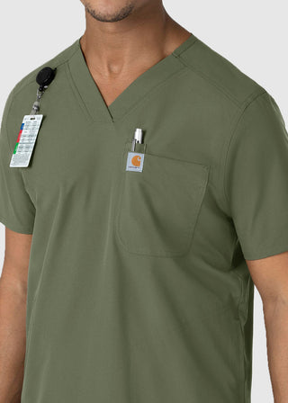 Carhartt Men's V-Neck Shirttail Scrub Top