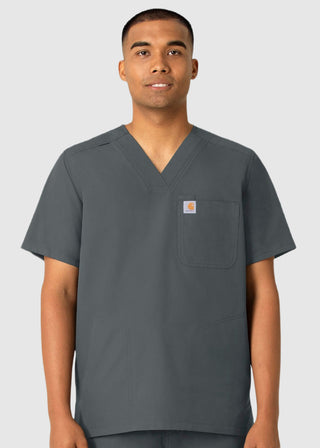 Carhartt Men's V-Neck Shirttail Scrub Top