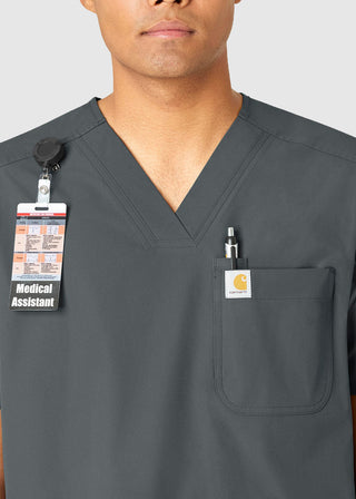 Carhartt Men's V-Neck Shirttail Scrub Top