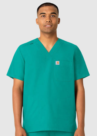 Carhartt Men's V-Neck Shirttail Scrub Top