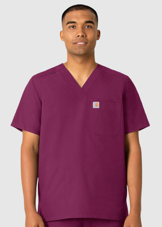 Carhartt Men's V-Neck Shirttail Scrub Top
