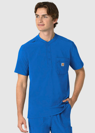 Carhartt Force Cross-Flex Men's Henley Scrub Top