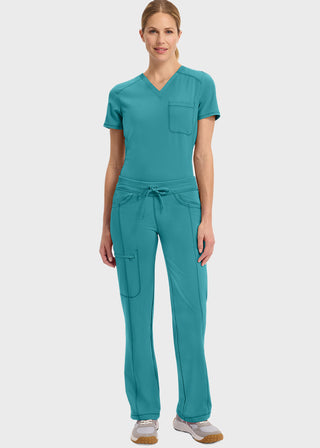 Certainty Petite Antimicrobial Women's Low-Rise Straight Leg Drawstring Pant