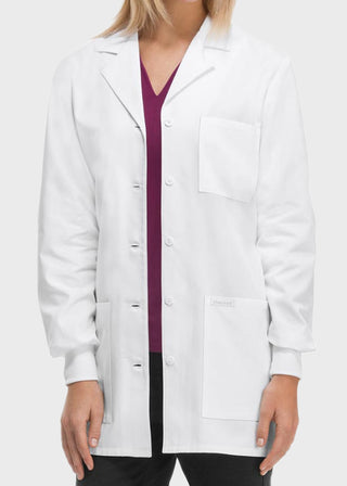 Cherokee's Professional Whites with Certainty Women's Fluid Barrier 32 Inches Lab Coat