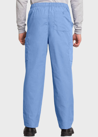 Cherokee Workwear Men's Drawstring Cargo Petite Scrub Pant