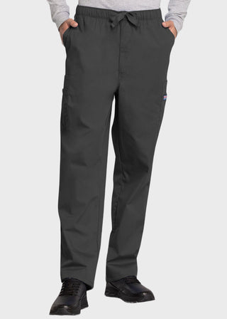 Cherokee Workwear Men's Drawstring Cargo Petite Scrub Pant