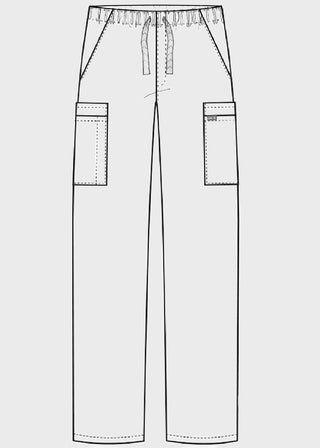 Cherokee Workwear Men's Drawstring Cargo Tall Scrub Pant