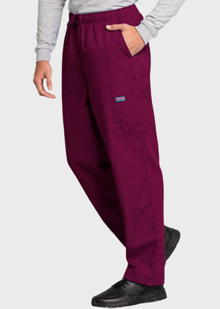 Cherokee Workwear Men's Drawstring Cargo Petite Scrub Pant