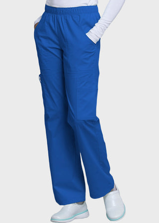 Cherokee WorkWear Women's Straight Leg Petite Scrub Pants