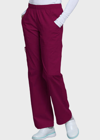 Cherokee WorkWear Women's Straight Leg Petite Scrub Pants