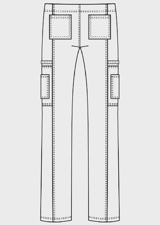 Cherokee Workwear Unisex Multi Pocket Scrub Pants