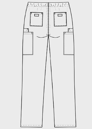 Cherokee Workwear Unisex Petite Drawstring Scrub Pants