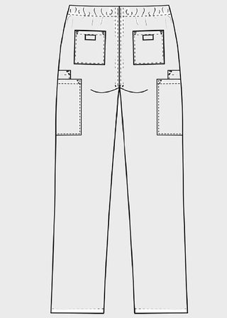 Cherokee Workwear Unisex Petite Drawstring Scrub Pants