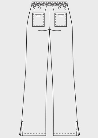 Cherokee Workwear Womens Petite Three Pocket Pants