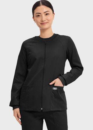 Cherokee Workwear Women's Zip Front Warm Up Jacket