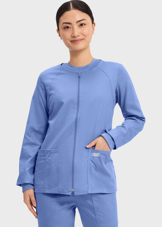 Cherokee Workwear Women's Zip Front Warm Up Jacket