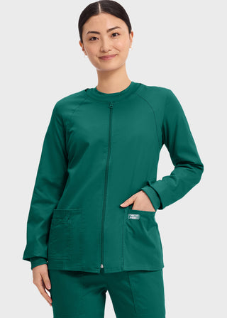 Cherokee Workwear Women's Zip Front Warm Up Jacket