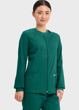 Cherokee Workwear Women's Zip Front Warm Up Jacket