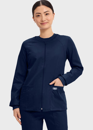 Cherokee Workwear Women's Zip Front Warm Up Jacket