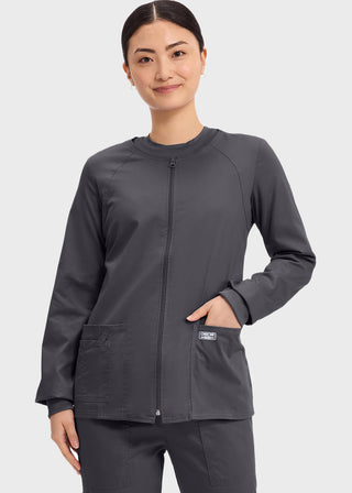 Cherokee Workwear Women's Zip Front Warm Up Jacket