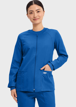 Cherokee Workwear Women's Zip Front Warm Up Jacket