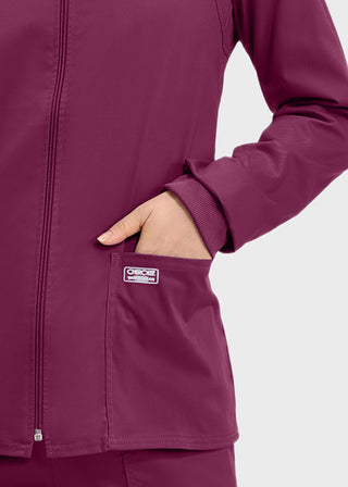 Cherokee Workwear Women's Zip Front Warm Up Jacket