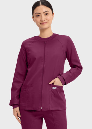 Cherokee Workwear Women's Zip Front Warm Up Jacket
