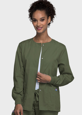 Cherokee Workwear Womens Warm-Up Scrub Jacket