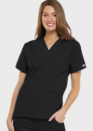 Cherokee Workwear Women's Two Patch Pockets Nurse Scrub Top
