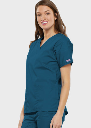 Cherokee Workwear Women's Two Patch Pockets Nurse Scrub Top