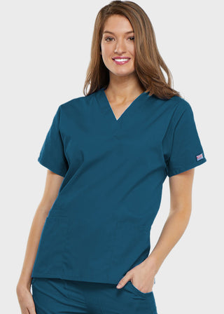 Cherokee Workwear Women's Two Patch Pockets Nurse Scrub Top