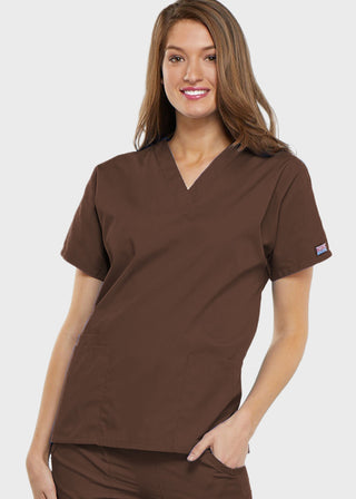 Cherokee Workwear Women's Two Patch Pockets Nurse Scrub Top