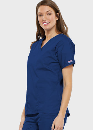Cherokee Workwear Women's Two Patch Pockets Nurse Scrub Top