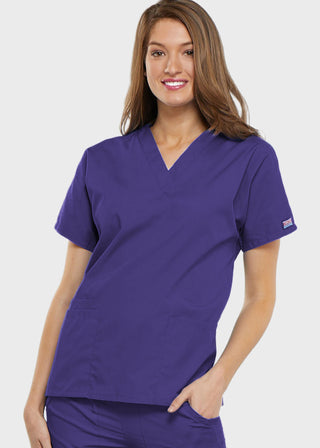 Cherokee Workwear Women's Two Patch Pockets Nurse Scrub Top