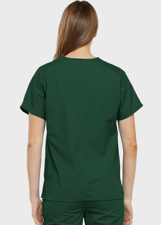 Free Embroidery Women's Two Patch Pockets Nurse Scrub Top