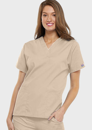 Cherokee Workwear Women's Two Patch Pockets Nurse Scrub Top