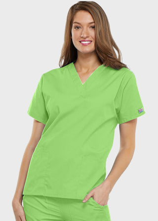 Cherokee Workwear Women's Two Patch Pockets Nurse Scrub Top
