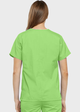 Free Embroidery Women's Two Patch Pockets Nurse Scrub Top